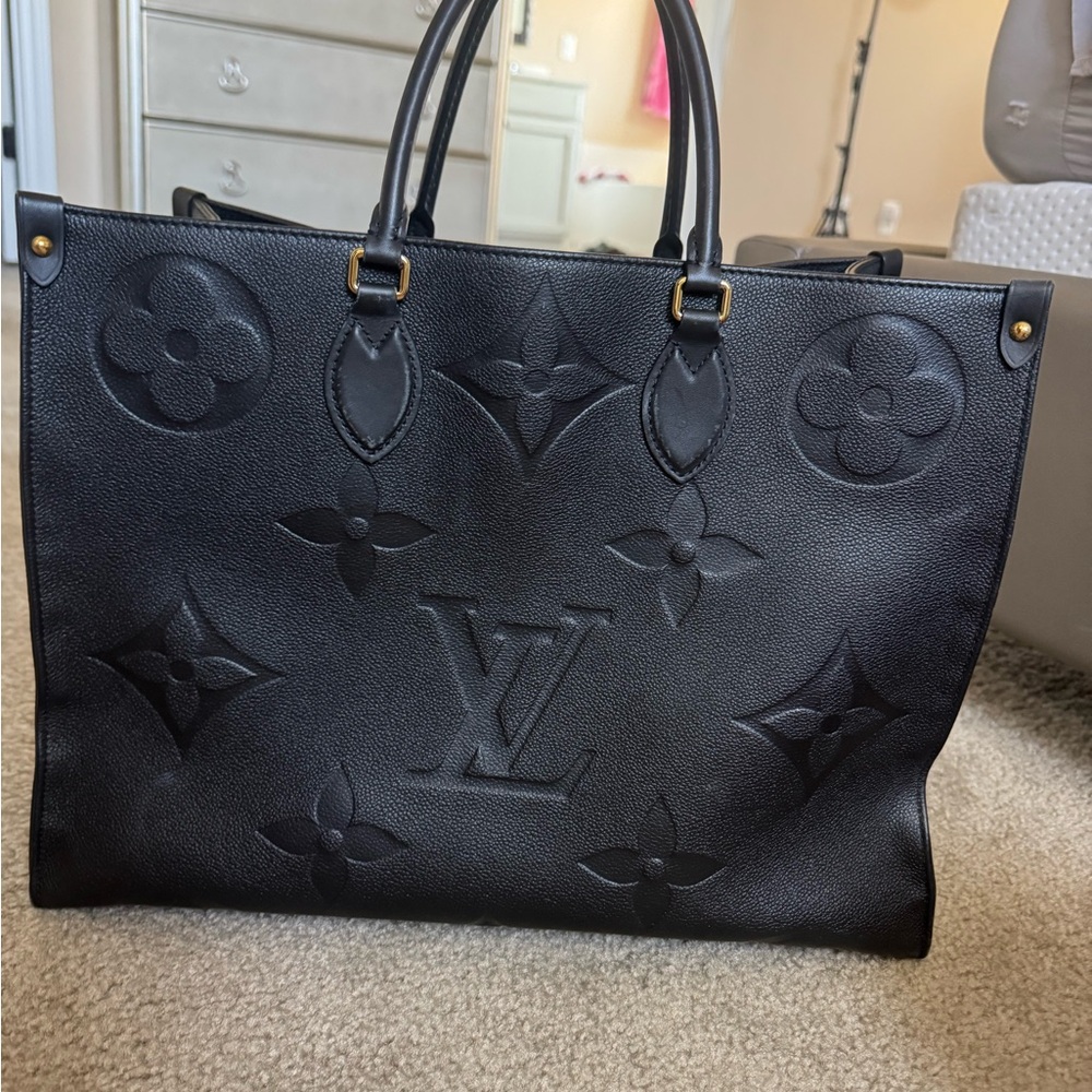 Louis Vuitton on the go tote black GM - Picture 2 of 11